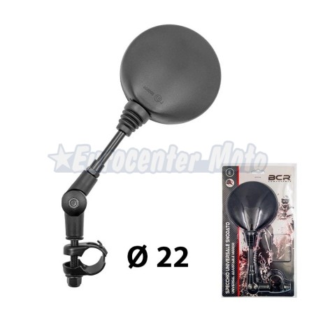 Espejo universal ambos lados abatible. Redondo de Ø115mm con abrazadera