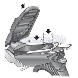 Fijación Top Master Shad Yamaha T-Max 500 de 2001 a 2007