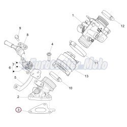 Junta tobera admisión Original motores Piaggio 125 I.E 3V varios modelos