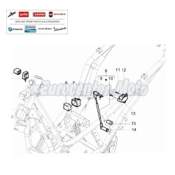 Cable de alta tensión Original Piaggio Beverly, MP3 y X10 350