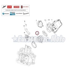 Goma tobera admisión Original Piaggio Beverly, MP3 y X10 350i