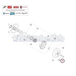 Tuerca campana embrague Original motores Piaggio 125/150 Iget 4T 3V