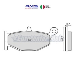 Pastillas de freno sinterizadas traseras Suzuki GSR 600 de 2006 a 2010