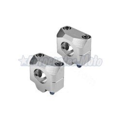 Juego torretas universales manillares de 28 mm. Color plata