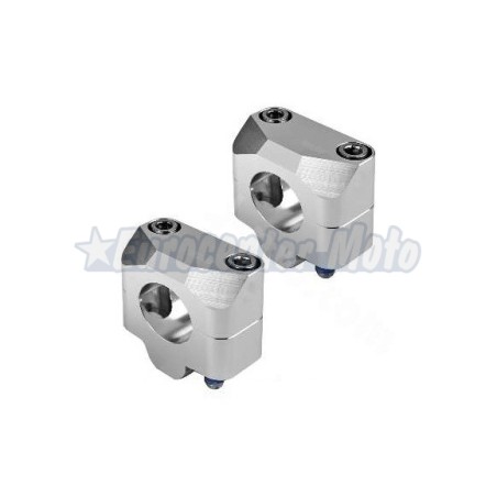 Juego torretas universales manillares de 28 mm. Color plata