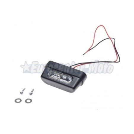 Piloto luz matricula Leds. Rectangular. Homologado