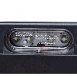 Piloto luz matricula Leds. Rectangular. Homologado