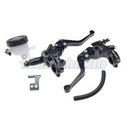 Juego mandos de freno y embrague universal Aluminio CNC. Negros