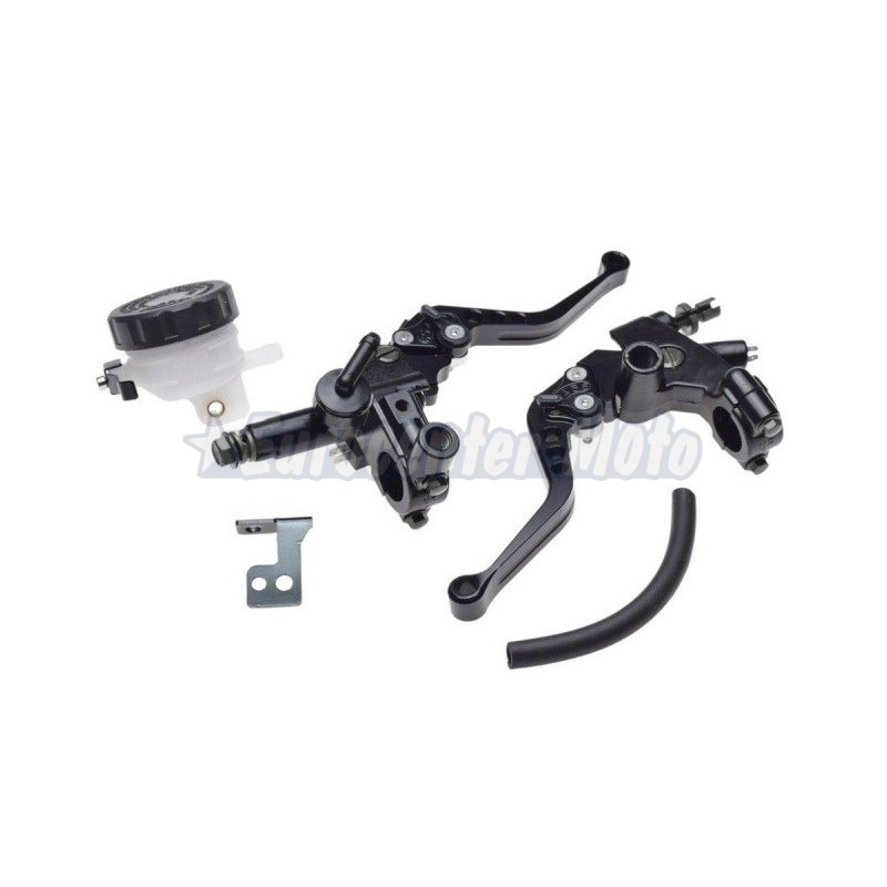 Juego mandos de freno y embrague universal Aluminio CNC. Negros