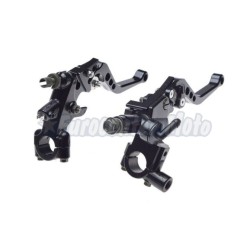 Juego mandos de freno y embrague universal Aluminio CNC. Negros