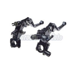 Juego mandos de freno y embrague universal Aluminio CNC. Negros