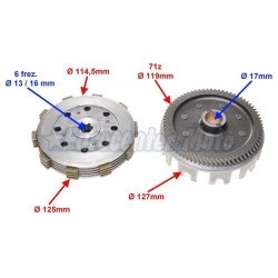 Embrague completo motores Minarelli AM6 varios modelos