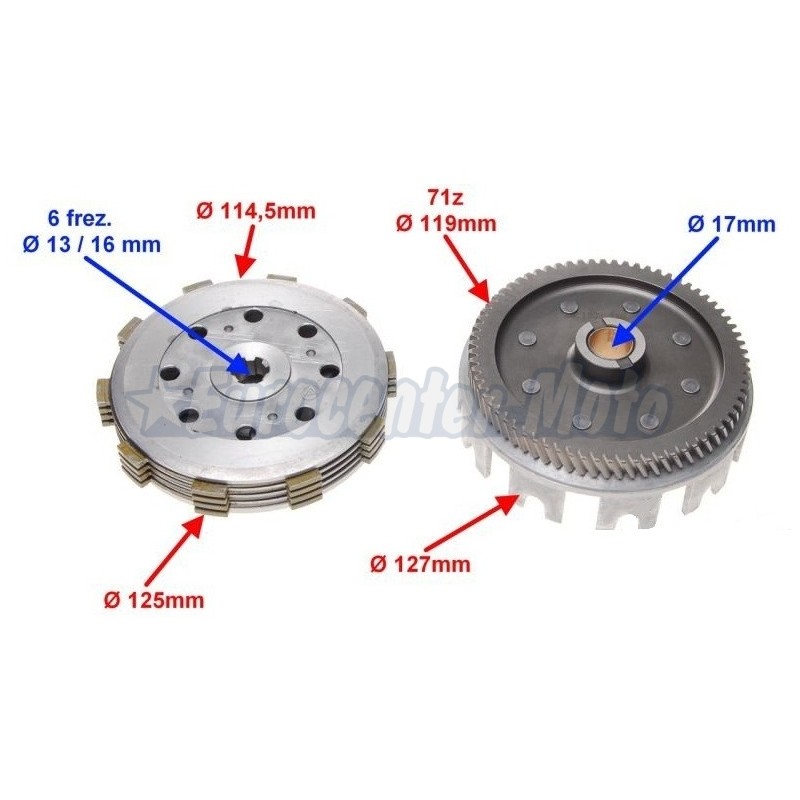 Embrague completo motores Minarelli AM6 varios modelos