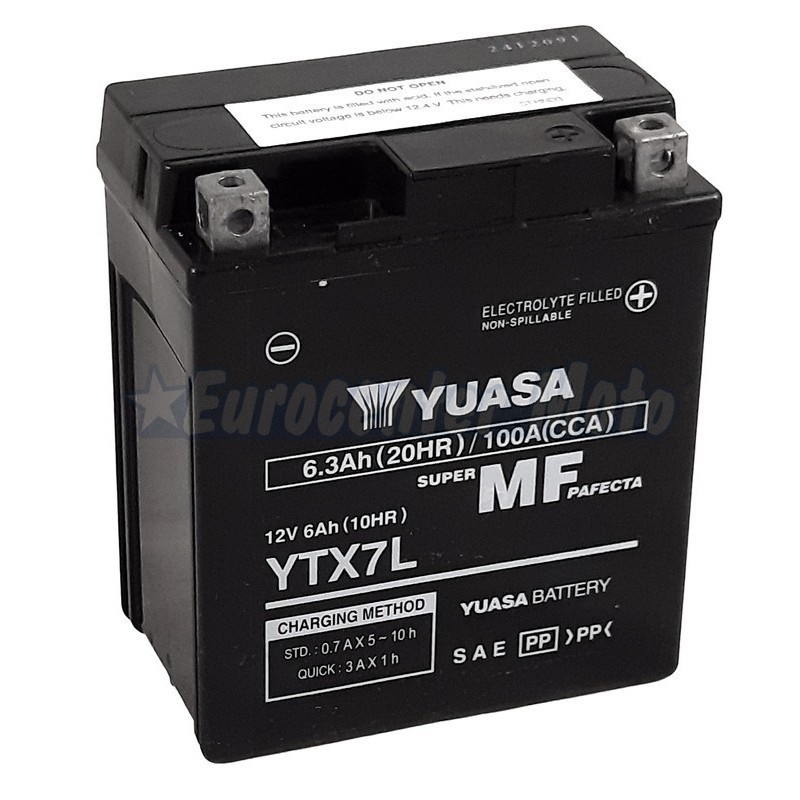 Batería Yuasa YTX7L Activada