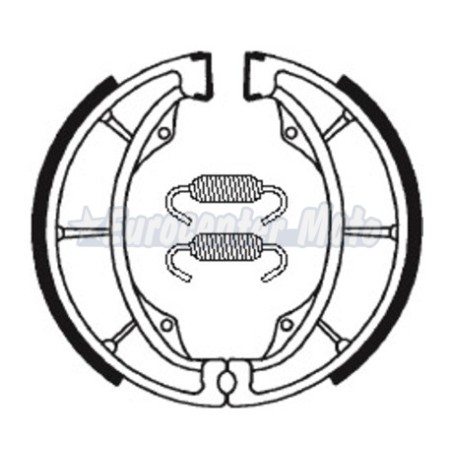 Zapatas de freno trasero Kawasaki Eliminator 125, KLR 600, KX 125/250...