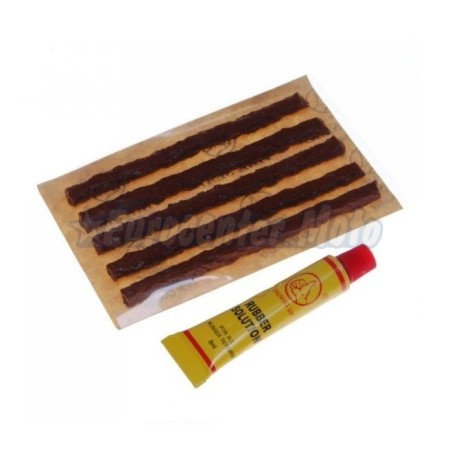 Kit parches tubulares con tubo de pegamento neumáticos tubeless