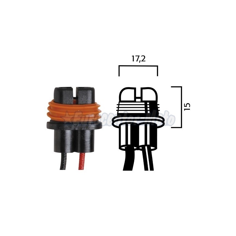 Portalámparas con cables para bombillas H8/H9/H11