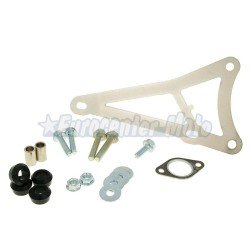 Kit soporte y tornillería escape Yasuni Z Minarelli Horizontal TUB901