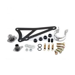 Kit soporte y tornillería escape Yasuni Carrera 16 Minarelli Horizontal TUB906