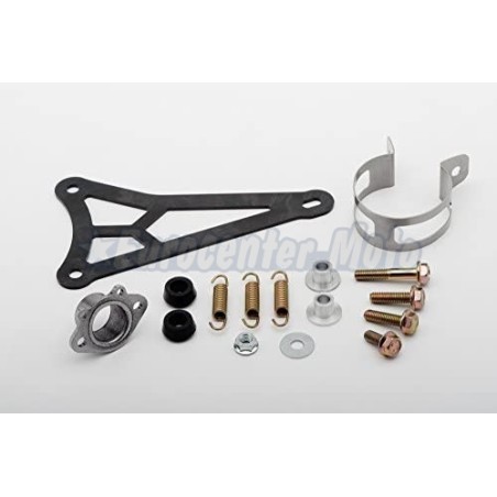 Kit soporte y tornillería escape Yasuni Carrera 30 Minarelli Horizontal TUB911