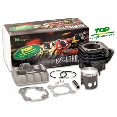Kit cilindro Minarelli Horizontal AC Top (Negro) Black Trophy II 70cc D.47 Aire