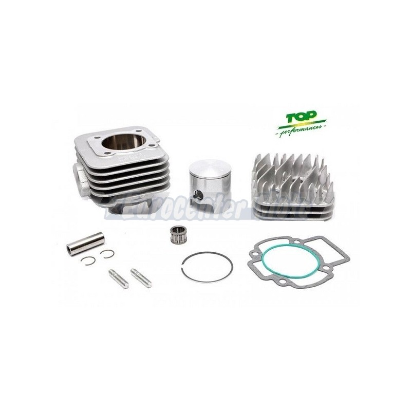 Kit cilindro motores Piaggio AC Top TPR Aluminio 70cc D.47,6 Monosegmento. Aire