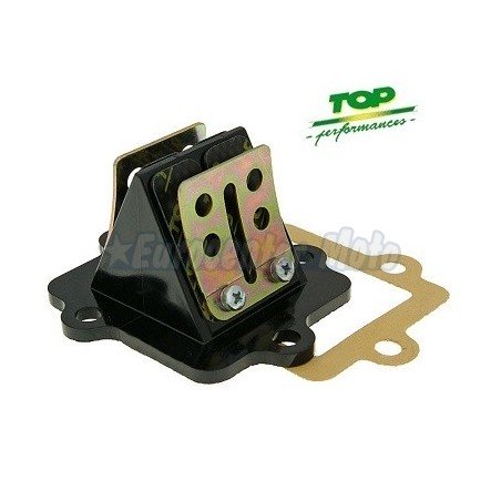 Caja laminas 4 petalos carbono Top espesor 0,30mm Minarelli/Yamaha Horizontal