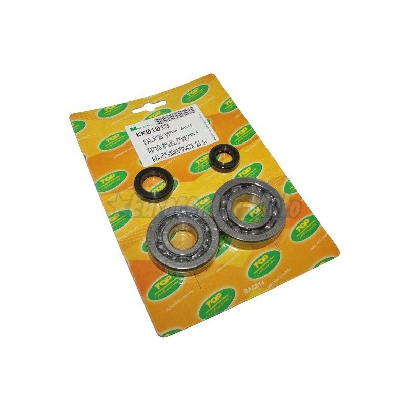 Kit cojinetes y retenes cigueñal Top Kymco 50 2 Tiempos. (Agility, Vitality, Peolpe 50…)