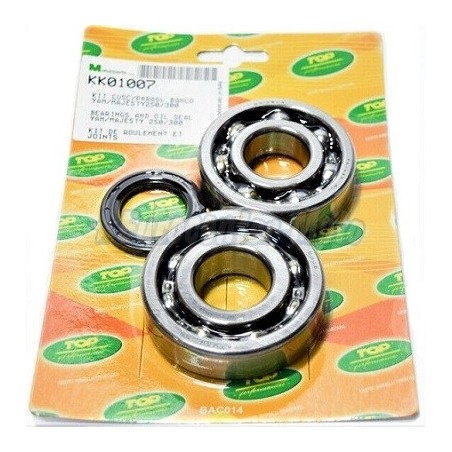 Kit cojinetes y reten cigüeñal Top Yamaha X-Max 250, Majesty 250, Versity 300…