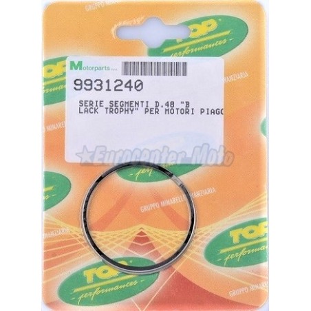 Juego segmentos motores Piaggio D.48mm. Pistón Top 9931230