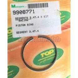 Segmento pistón cilindros Top Racing Minarelli/Yamaha D.47,4mm. Pistón Top 9908801