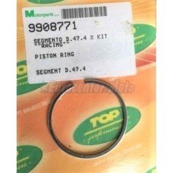 Segmento pistón cilindros Top Racing Minarelli/Yamaha D.47,4mm. Pistón Top 9908801