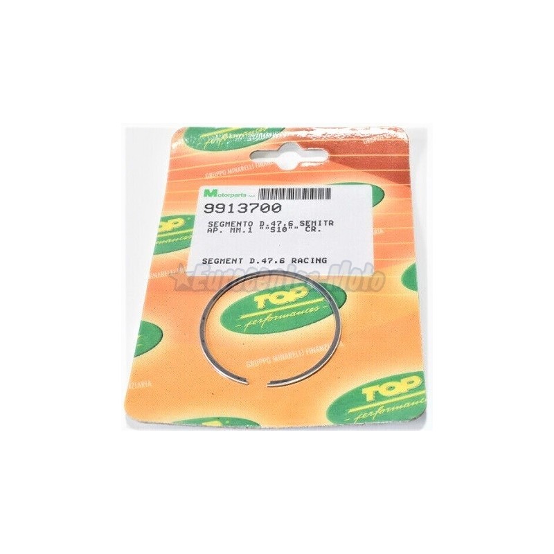 Segmento pistón cilindros Top Racing motores Piaggio D.47,6mm. Pistón Top 9920650