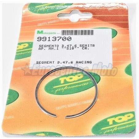 Segmento pistón cilindros Top Racing motores Piaggio D.47,6mm. Pistón Top 9920650