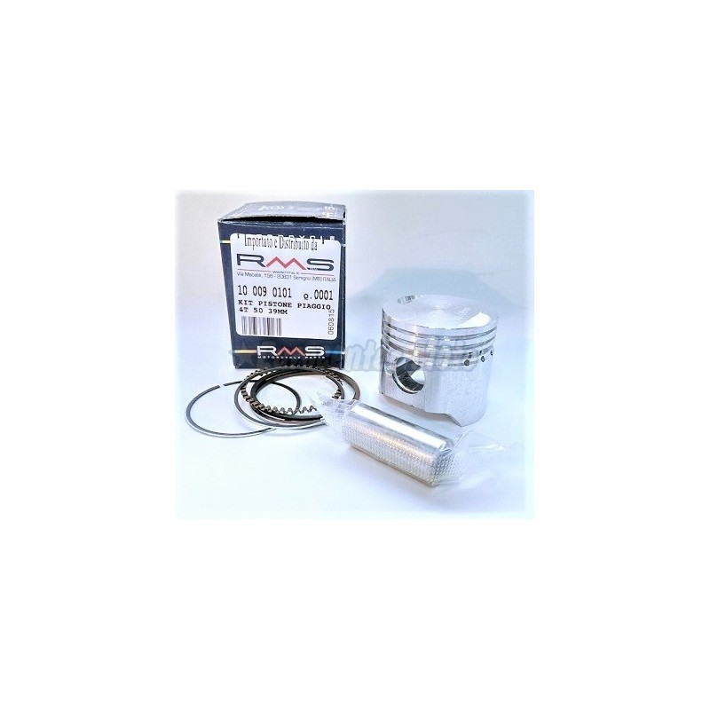 Pistón cilindros Piaggio 50cc de 4 Tiempos a 39mm. Medida estándar