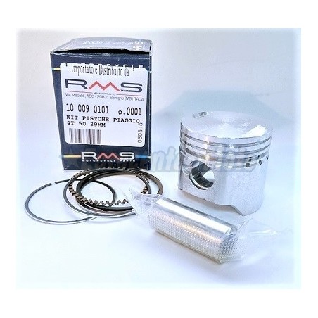 Pistón cilindros Piaggio 50cc de 4 Tiempos a 39mm. Medida estándar