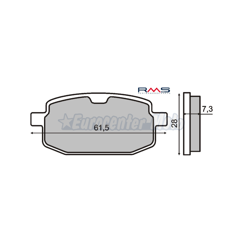 Pastillas de freno orgánicas Yamaha Jog Antigua, Peugeot V-Clip…
