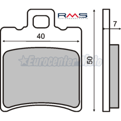 Pastillas de freno sinterizadas 1 pasador Aprilia, Piaggio, Yamaha varios modelos