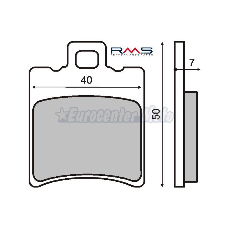 Pastillas de freno sinterizadas 1 pasador Aprilia, Piaggio, Yamaha varios modelos