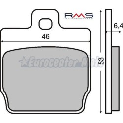Pastillas de freno orgánicas Yamaha Aerox 50. Traseras