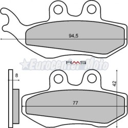 Pastillas de freno orgánicas Piaggio, Peugeot Satelis, Geopolis varios modelos