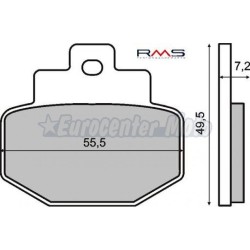 Pastillas de freno orgánicas Piaggio Hexagon, Vespa GTS…