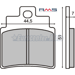 Pastillas de freno orgánicas Kymco varios modelos