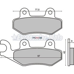 Pastillas de freno orgánicas Kymco Vitality, Like, Movie…
