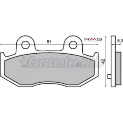 Pastillas de freno orgánicas Suzuki Burgman K3-K6 250-400. Traseras