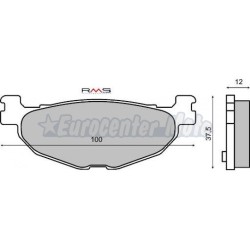 Pastillas de freno sinterizadas Yamaha Majesty 400, T-Max 500. Traseras…