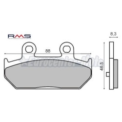 Pastillas de freno orgánicas Suzuki Burgman 400-650 traseras desde 2007