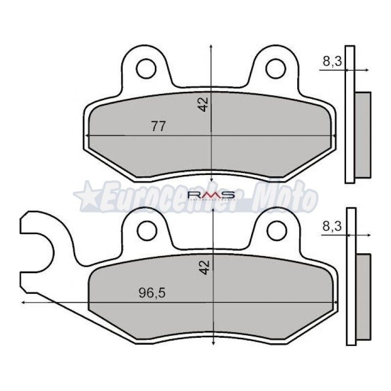 Pastillas de freno orgánicas Peugeot varios modelos