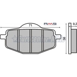Pastillas de freno orgánicas Yamaha Cygnus R Antigua y varios modelos