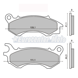 Pastillas de freno orgánicas Honda PCX, Vision, Kymco Agility City Euro 4…